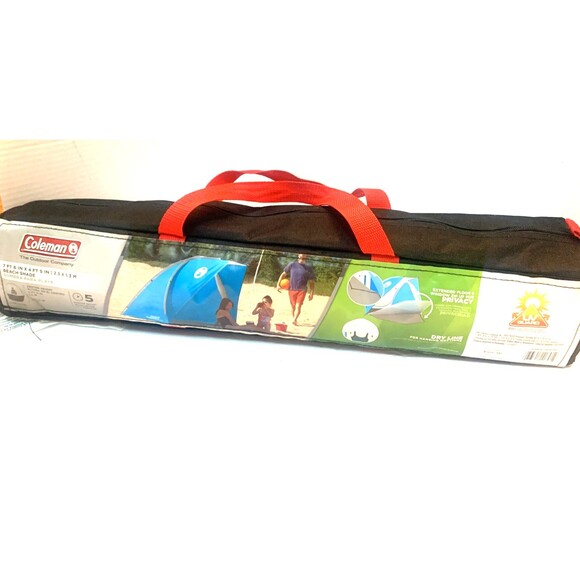 Coleman DayTripper Beach Shade Tent 7 FT 6 IN x 4 FT 5 IN - UV Guard / Blue - Picture 4 of 5